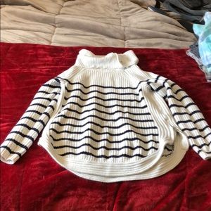 White and Blue Sweater